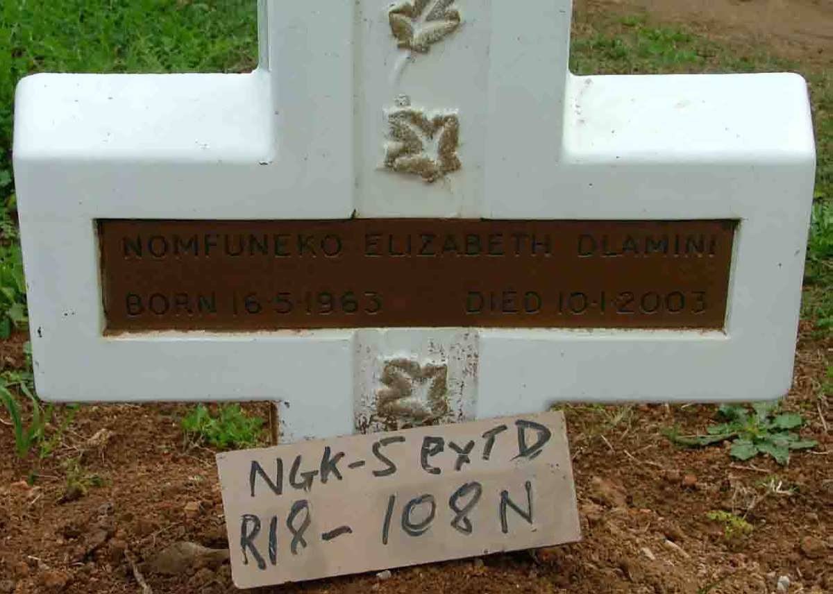 DLAMINI Nomfuneko Elizabeth 1963-2003