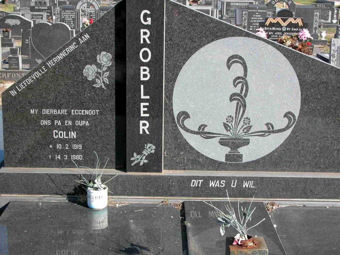 GROBLER Colin 1919-1980