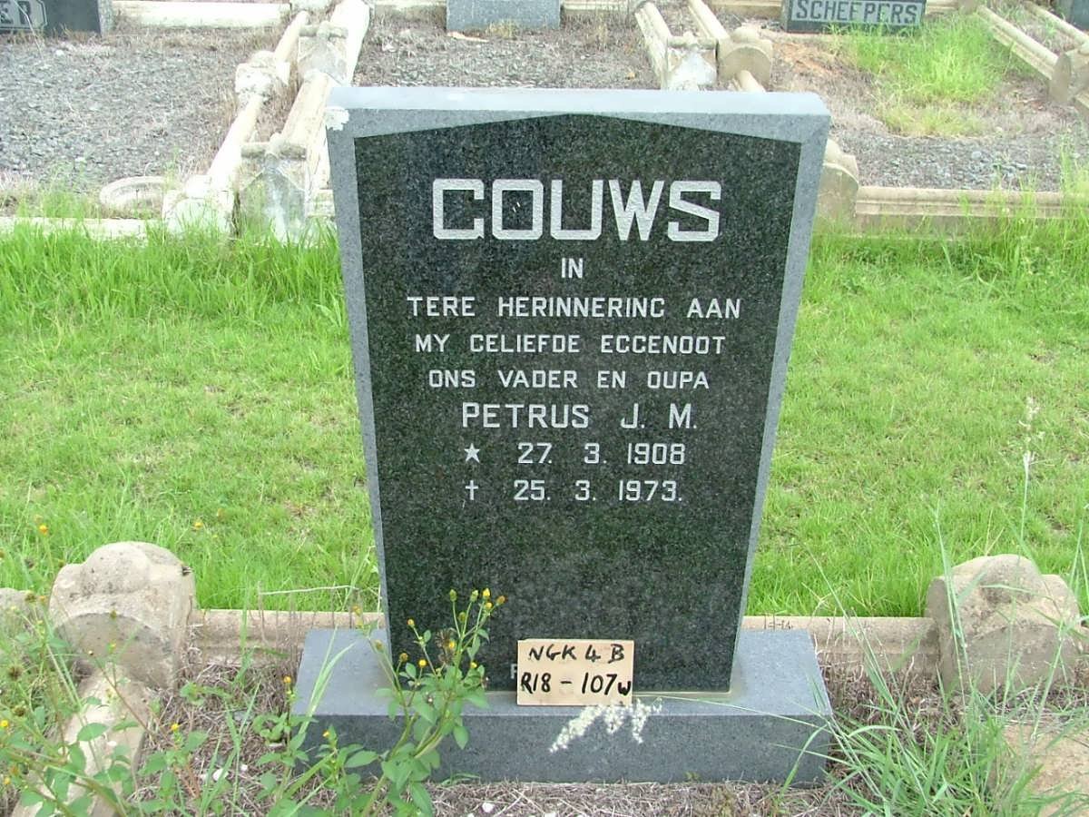 GOUWS Petrus J.M. 1908-1973