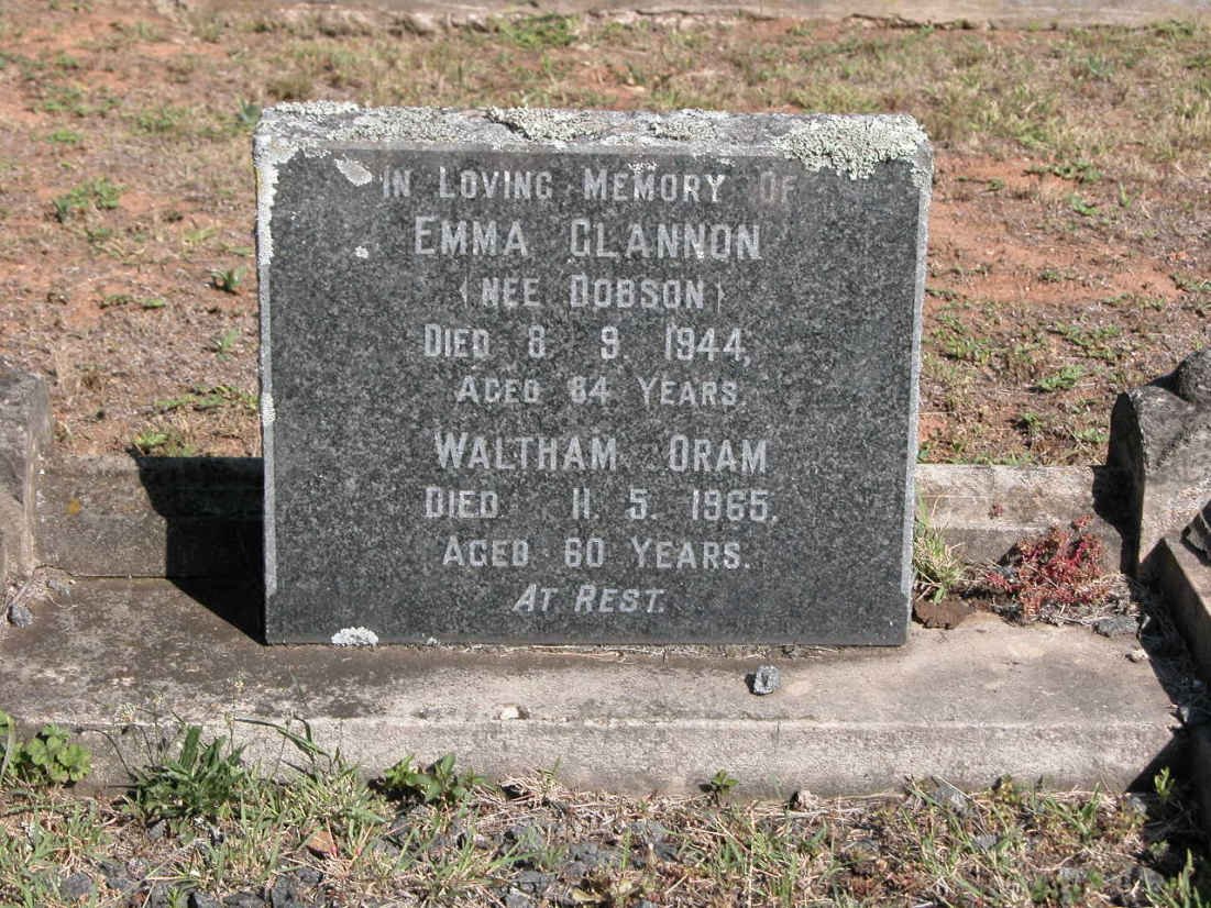 GLANNON Emma nee DOBSON -1944 :: ORAM Waltham -1965