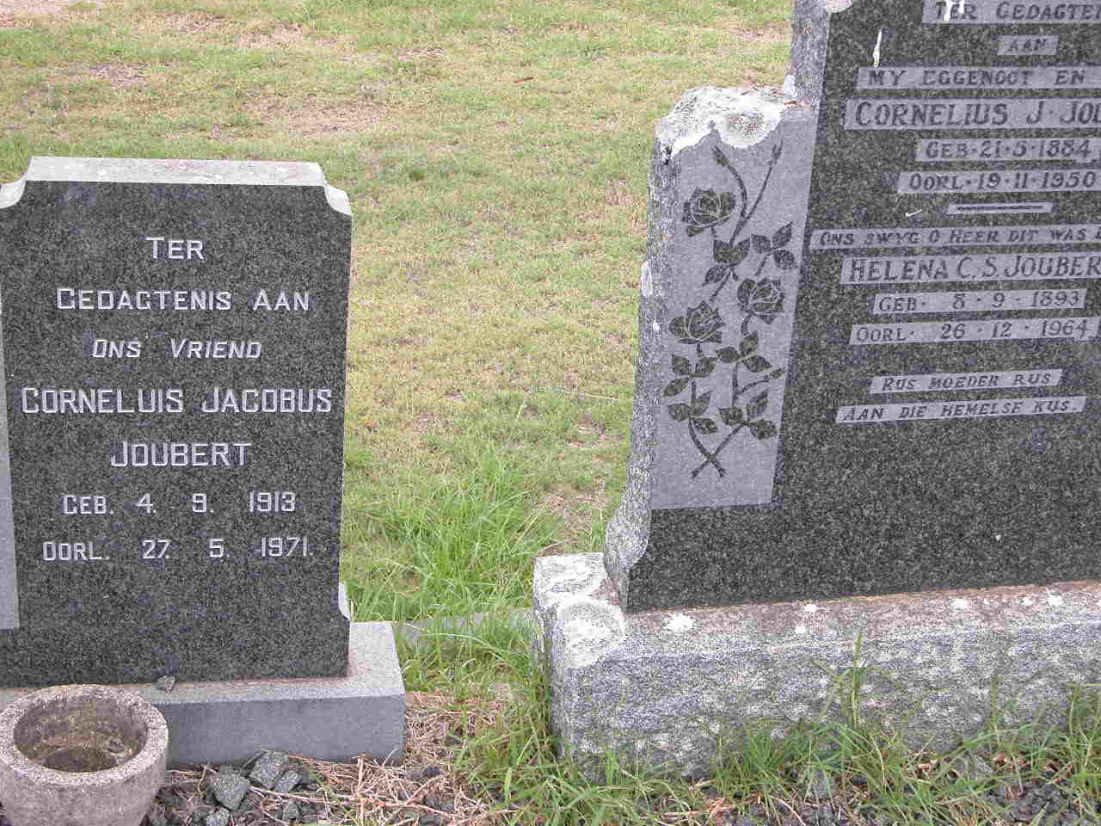JOUBERT Cornelius J. 1884-1950 &amp; Helena C.S. 1893-1964 :: JOUBERT Cornelius Jacobus 1913-1971