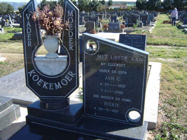 KOEKEMOER Jan C. 1950-2000 &amp; Riekie 1951-