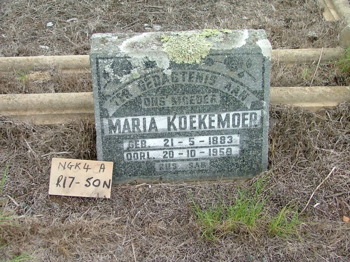 KOEKEMOER Maria 1883-1959