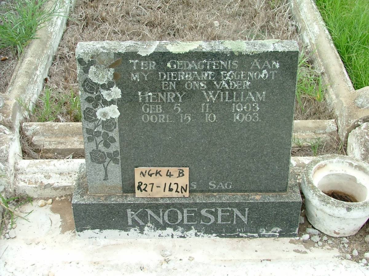 KNOESEN Henry William 1903-1963