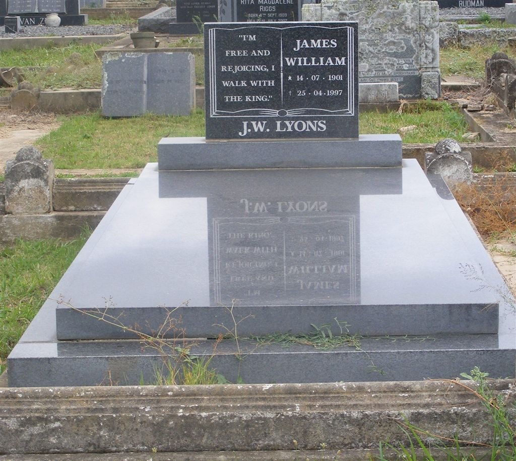 LYONS James William 1901-1997