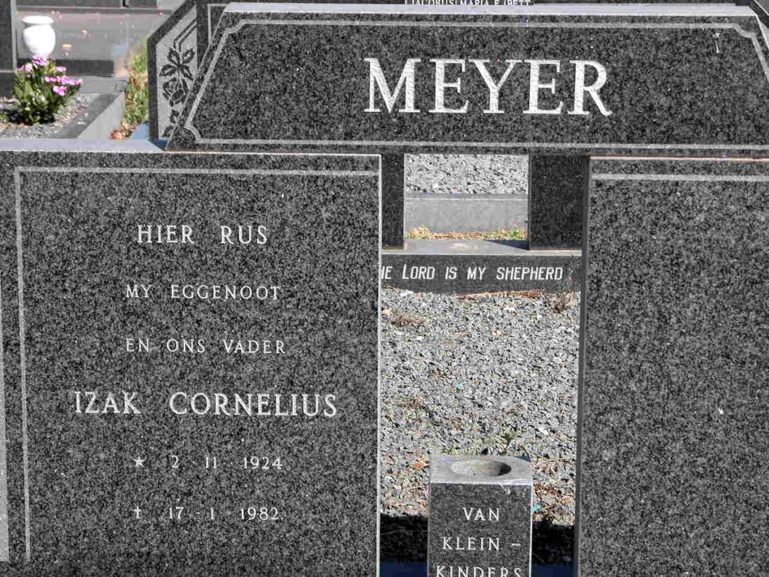 MEYER Izak Cornelius 1924-1982