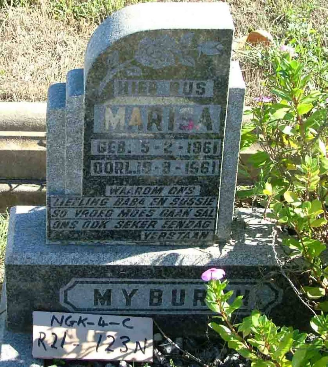 MYBURGH Marisa 1961-1961