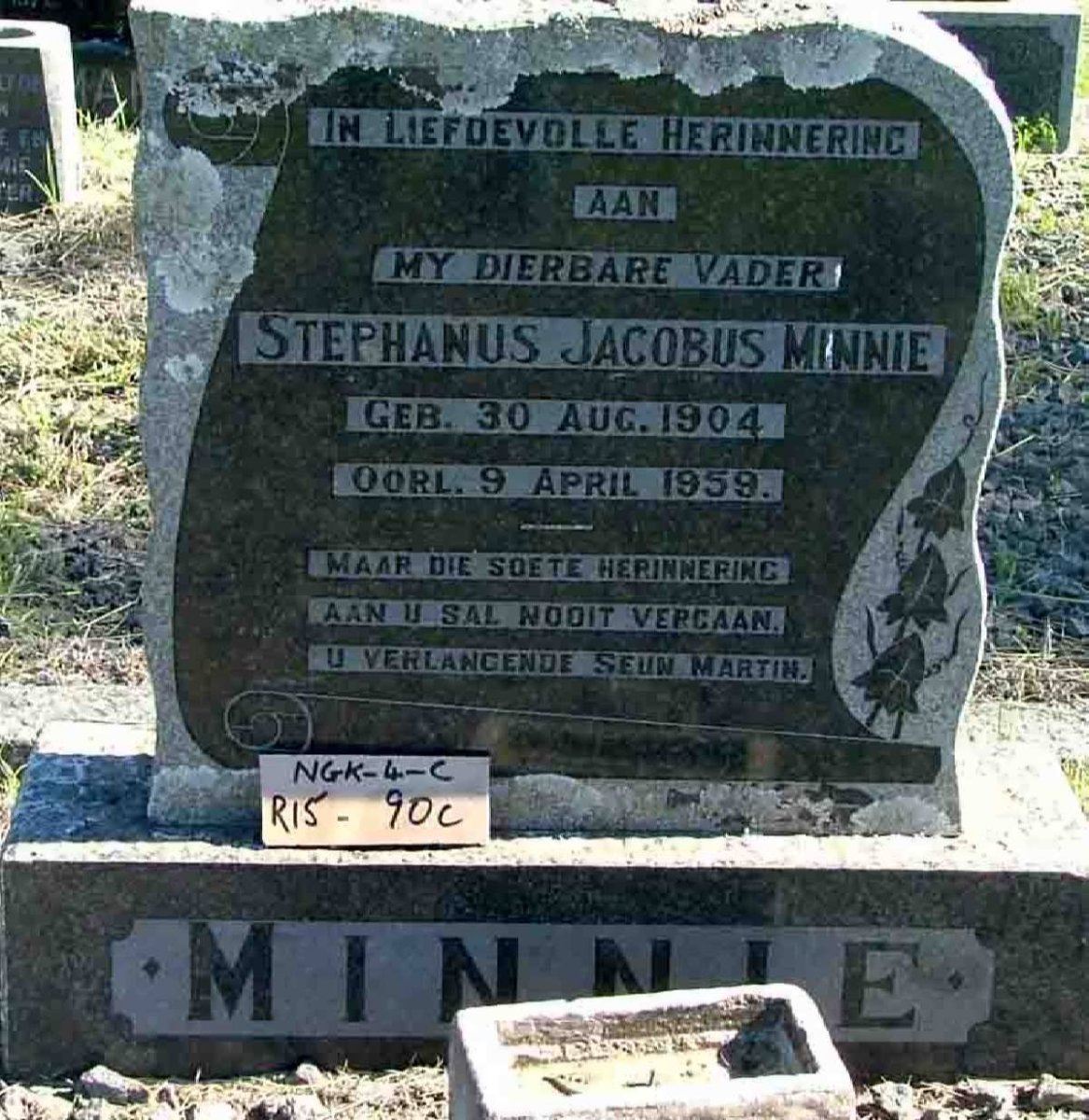 MINNIE Stephanus Jacobus 1904-1959