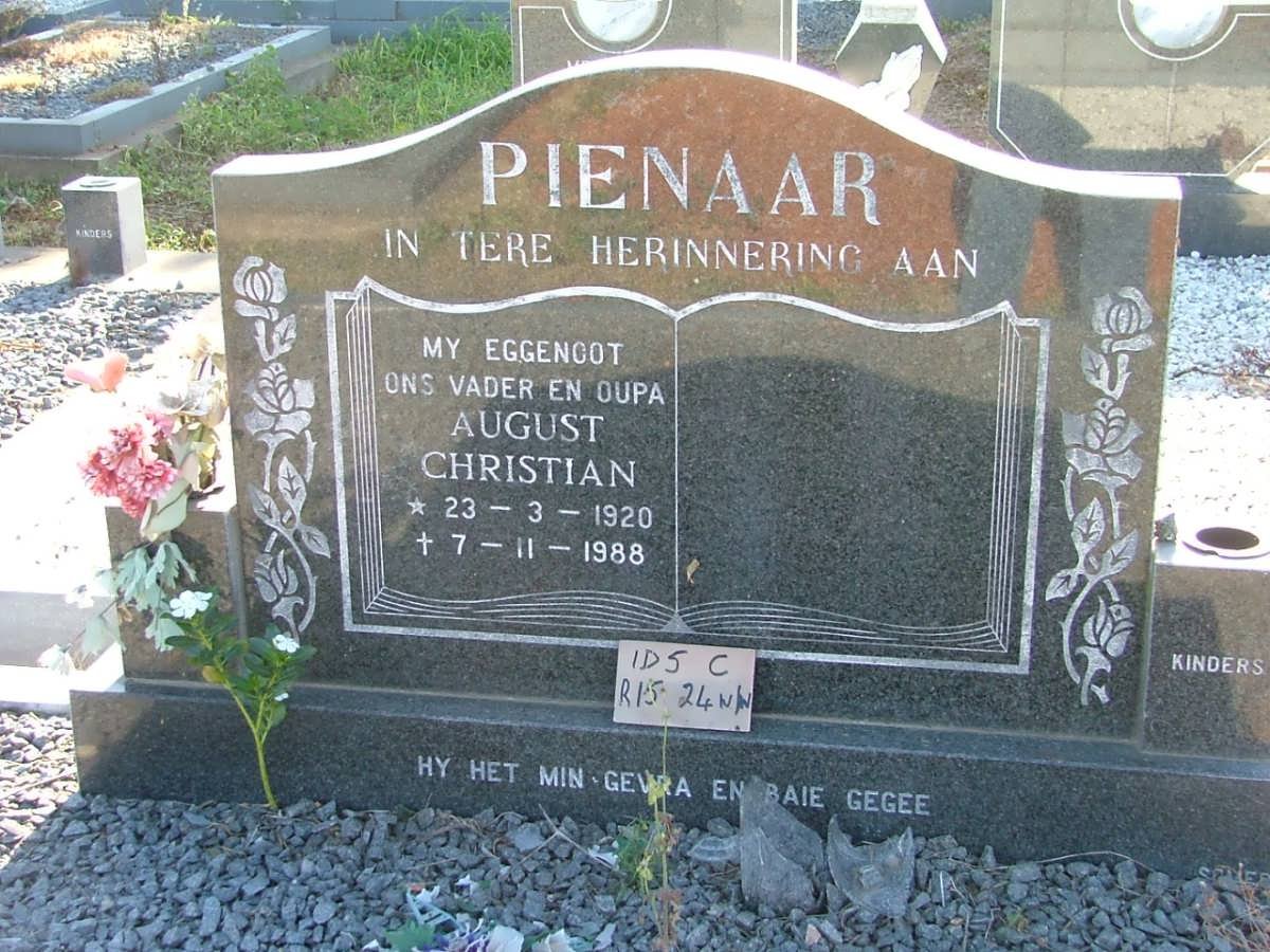 PIENAAR August Christian 1920-1988