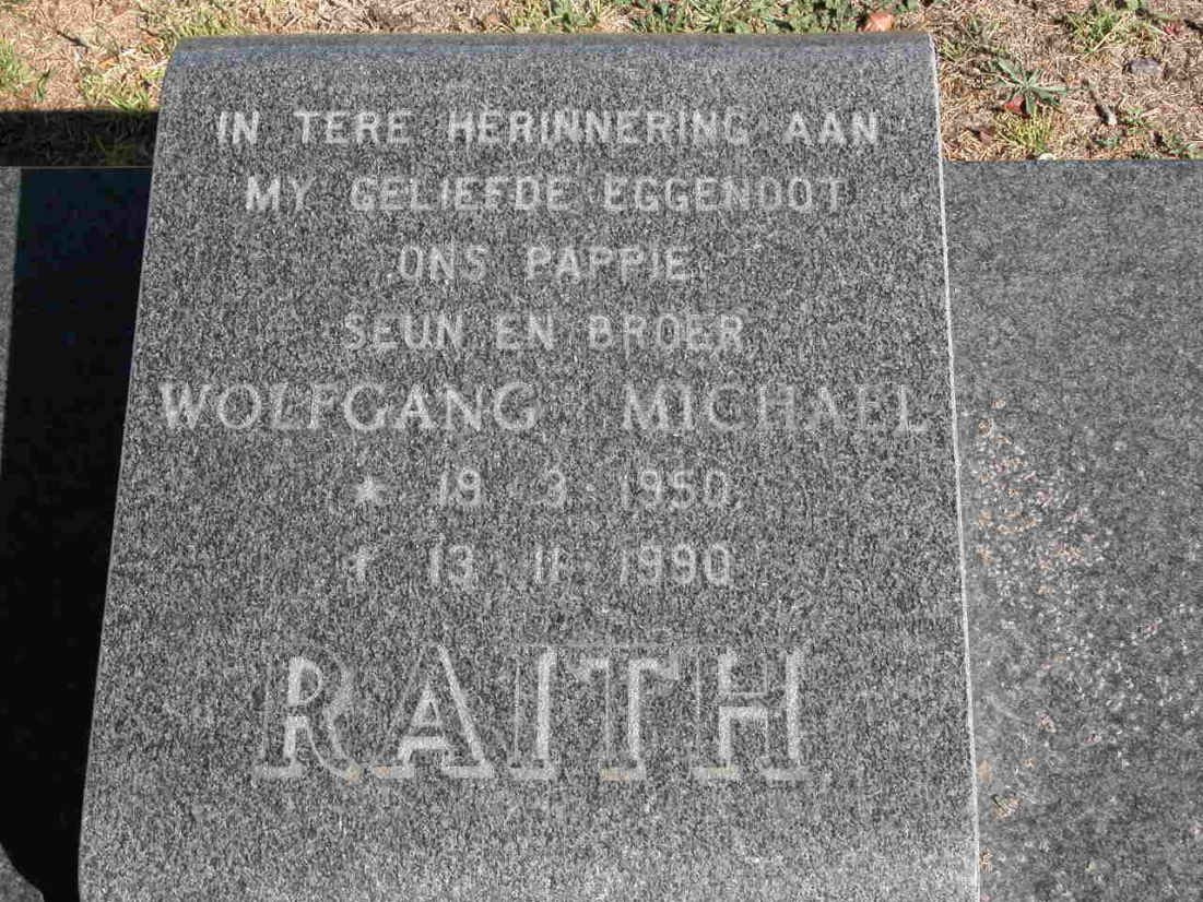 RAITH Wolfgang Michael 1950-1990