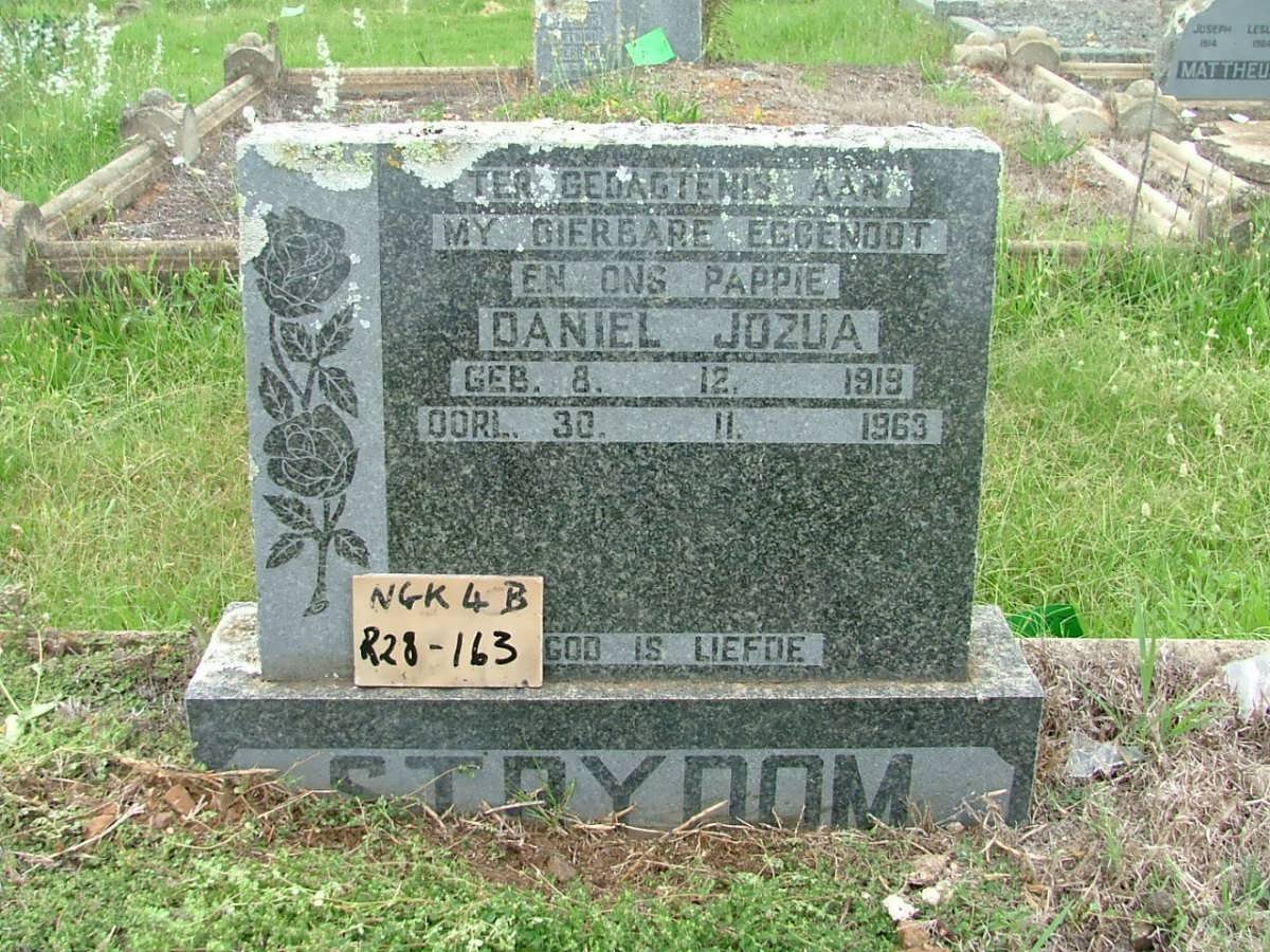STRYDOM Daniel Jozua 1919-1963