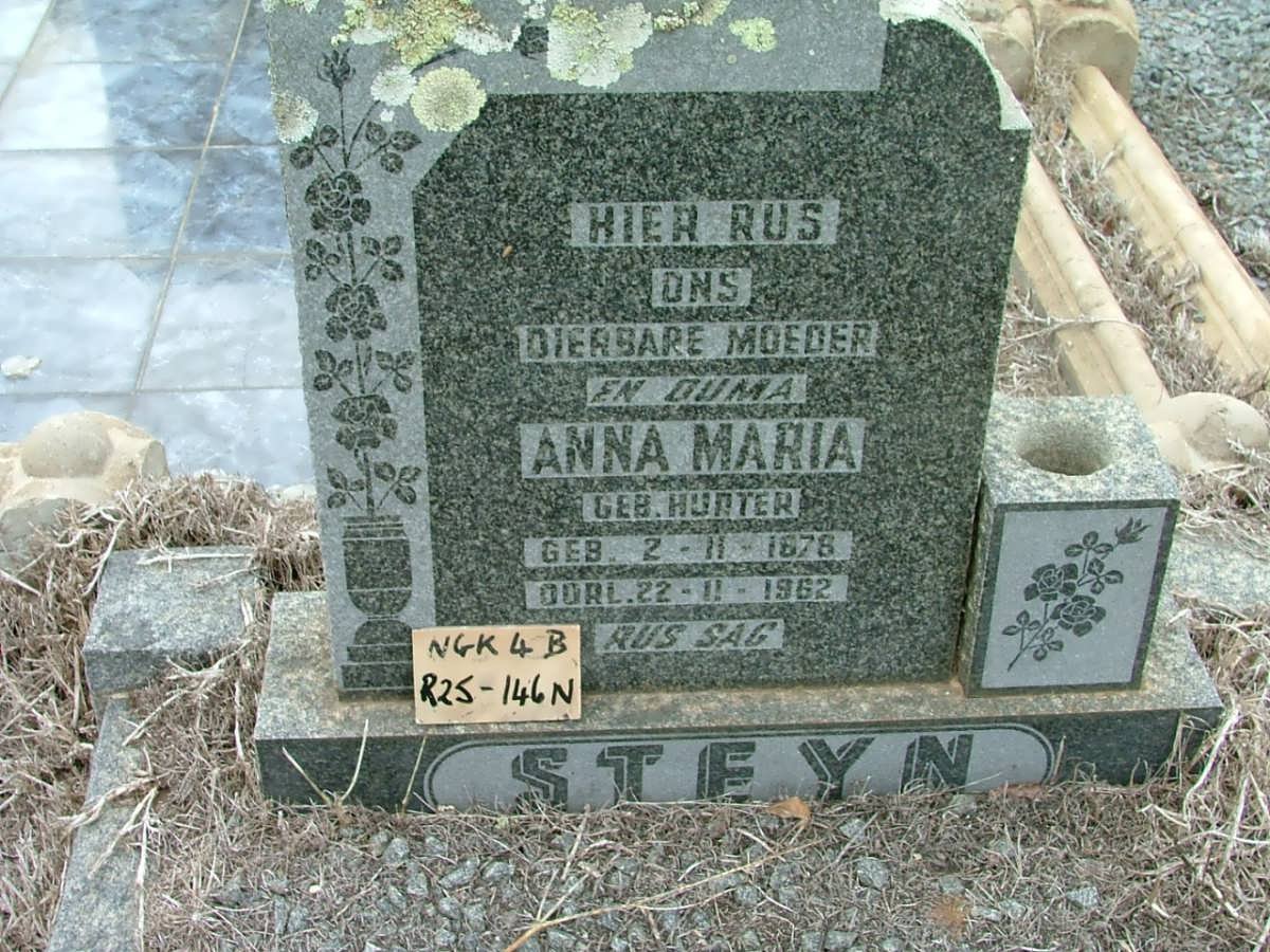 STEYN Anna Maria nee HURTER 1878-1962