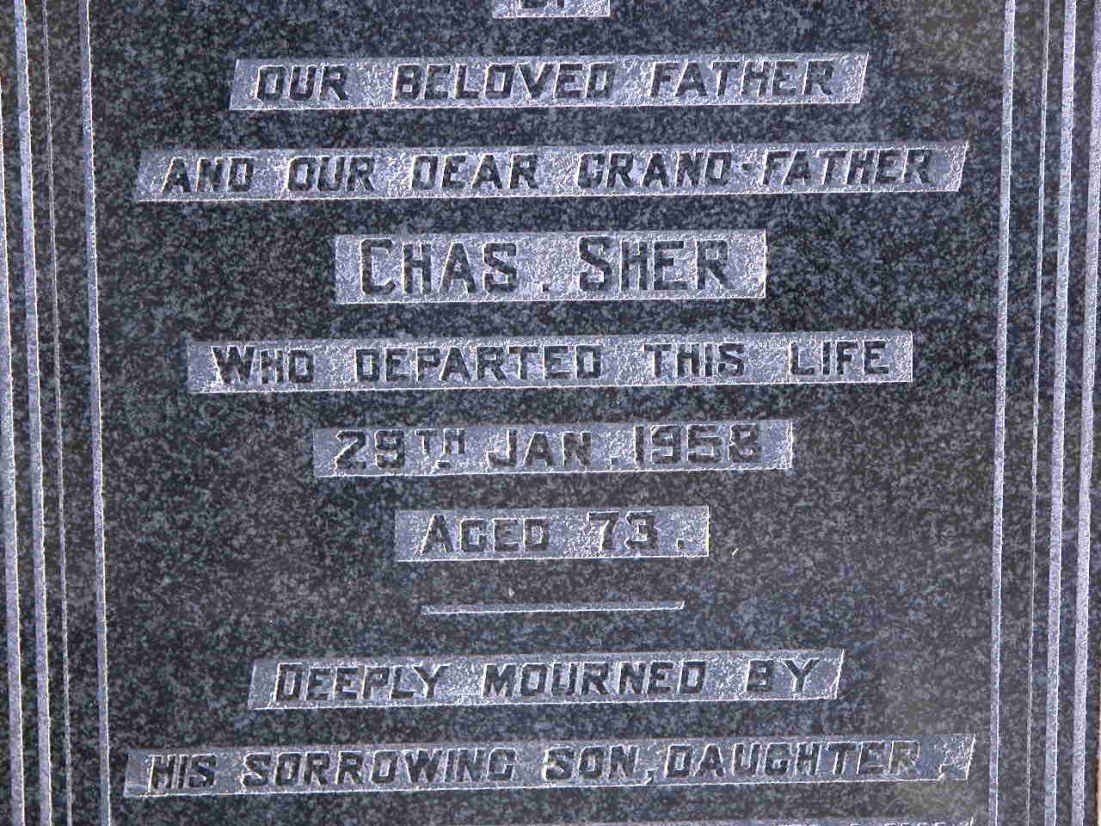 SHER Chas. -1958