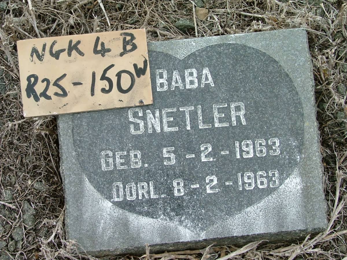 SNETLER ? 1963-1963