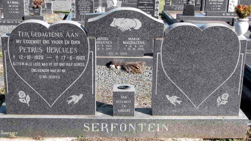 SERFONTEIN Petrus Hercules 1929-1980