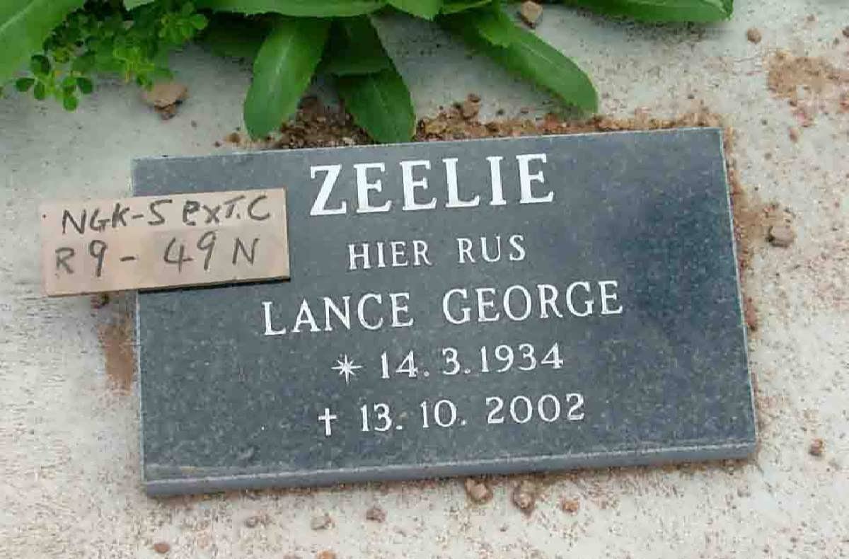 ZEELIE Lance George 1934-2002
