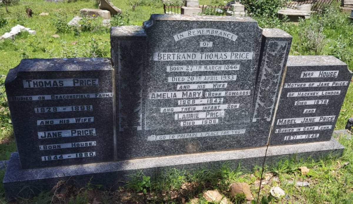 PRICE Thomas Bertrand 1866-1933 &amp; Amelia Mary EDWARDS 1868-1942 :: PRICE Laurie -1906